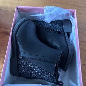 MIA Black Glitter Kids Boots